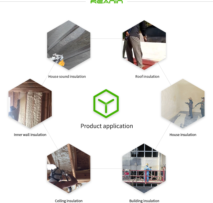 Spray Polyurethane Machine On Wall Or Roof